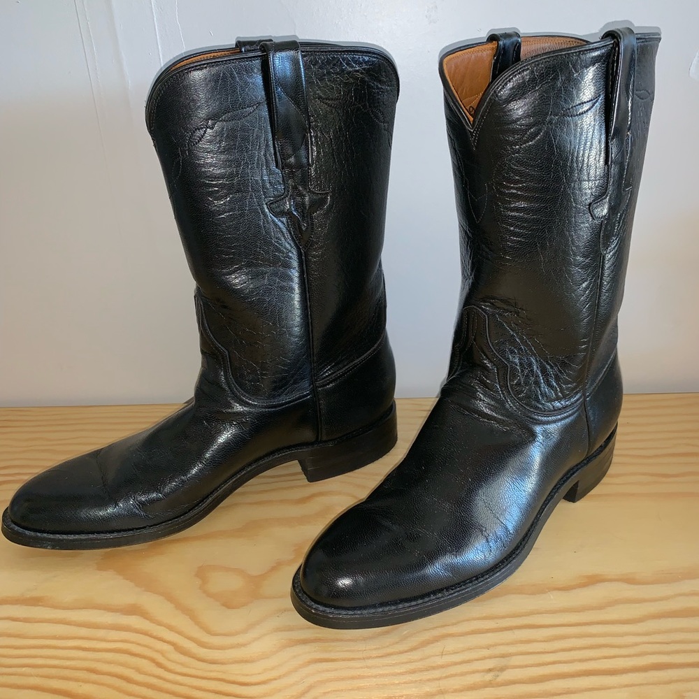 Black Lucchese Boots